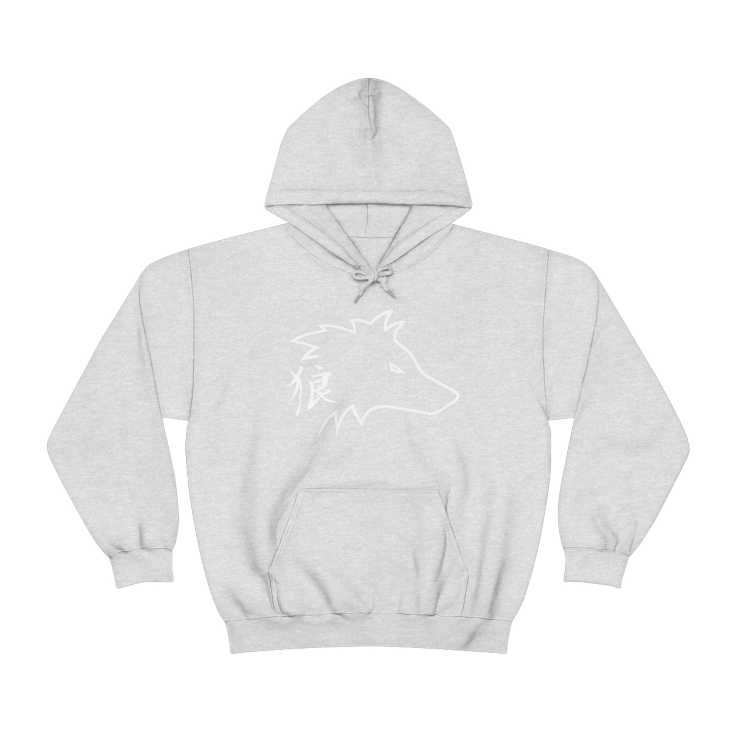 Wolf Hoodie ookami Japanese kanji hooded sweatshirt Soft grunge clothing Furry fandom ookami wolf kanji mens wolf