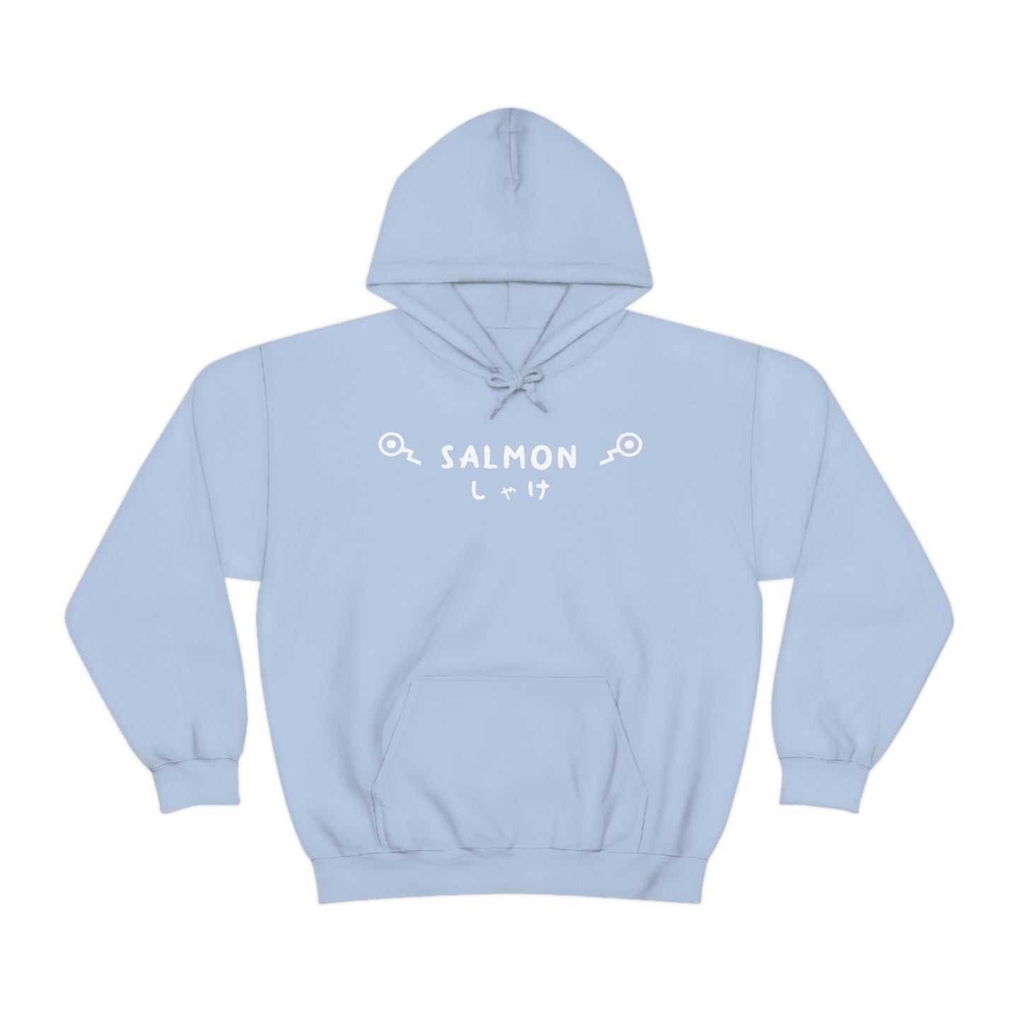 Salmon hoodie oversized Cursed Markings gift anime over sized cute kawaii