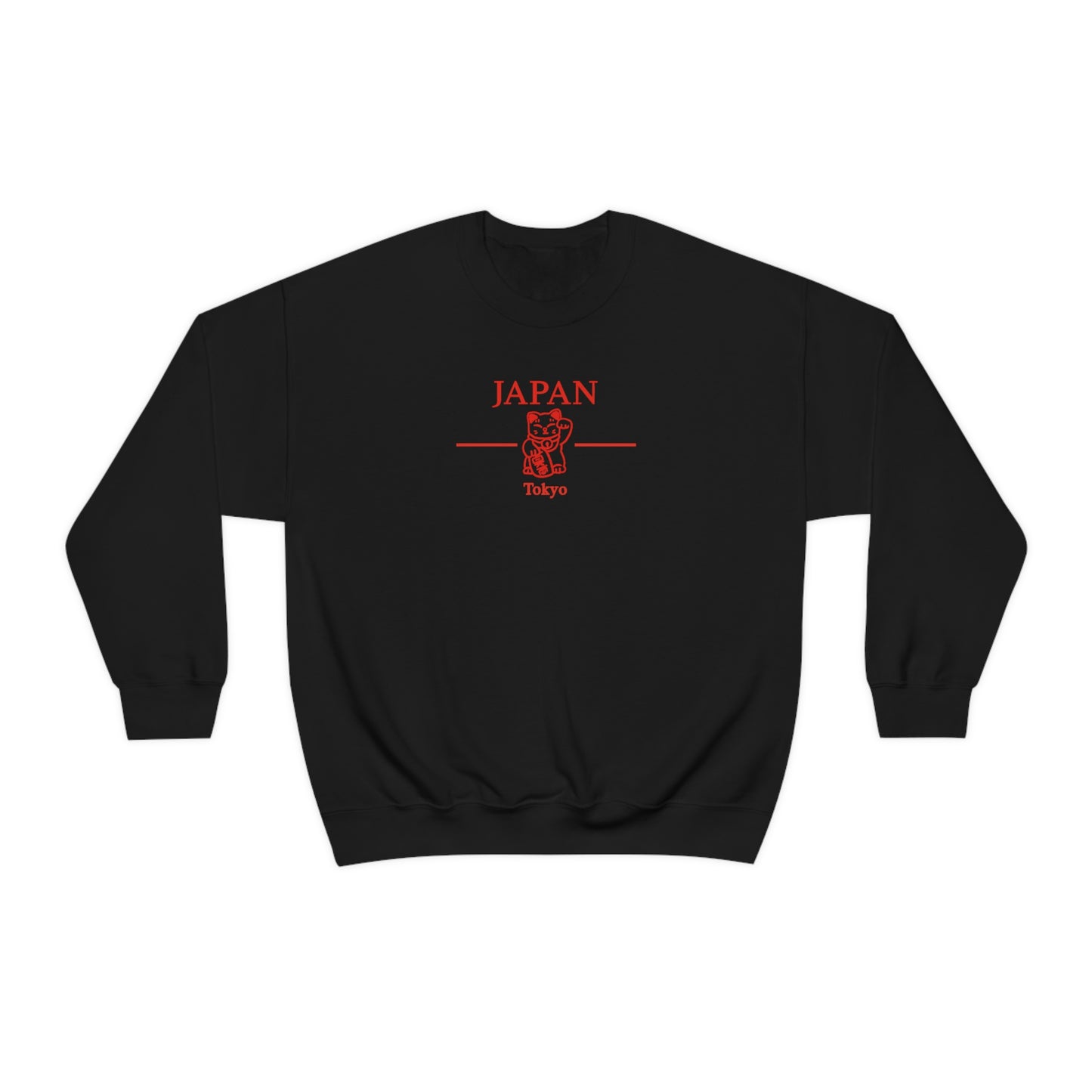 Lucky Cat Japan Crewneck Tokyo Japan Aesthetic Sweatshirt