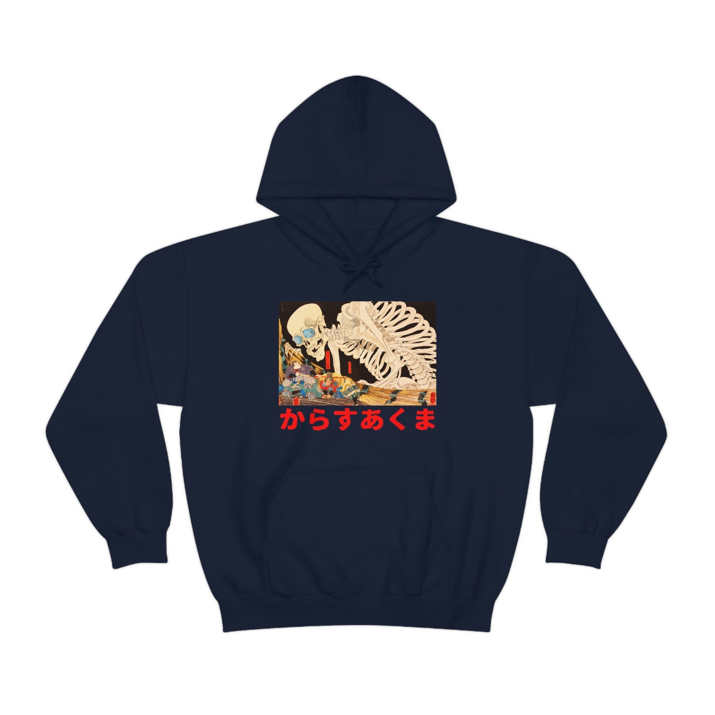 Japan Skeleton Streetwear hoodie Japanese Demon Yokai Oni Masked Y2K 90s