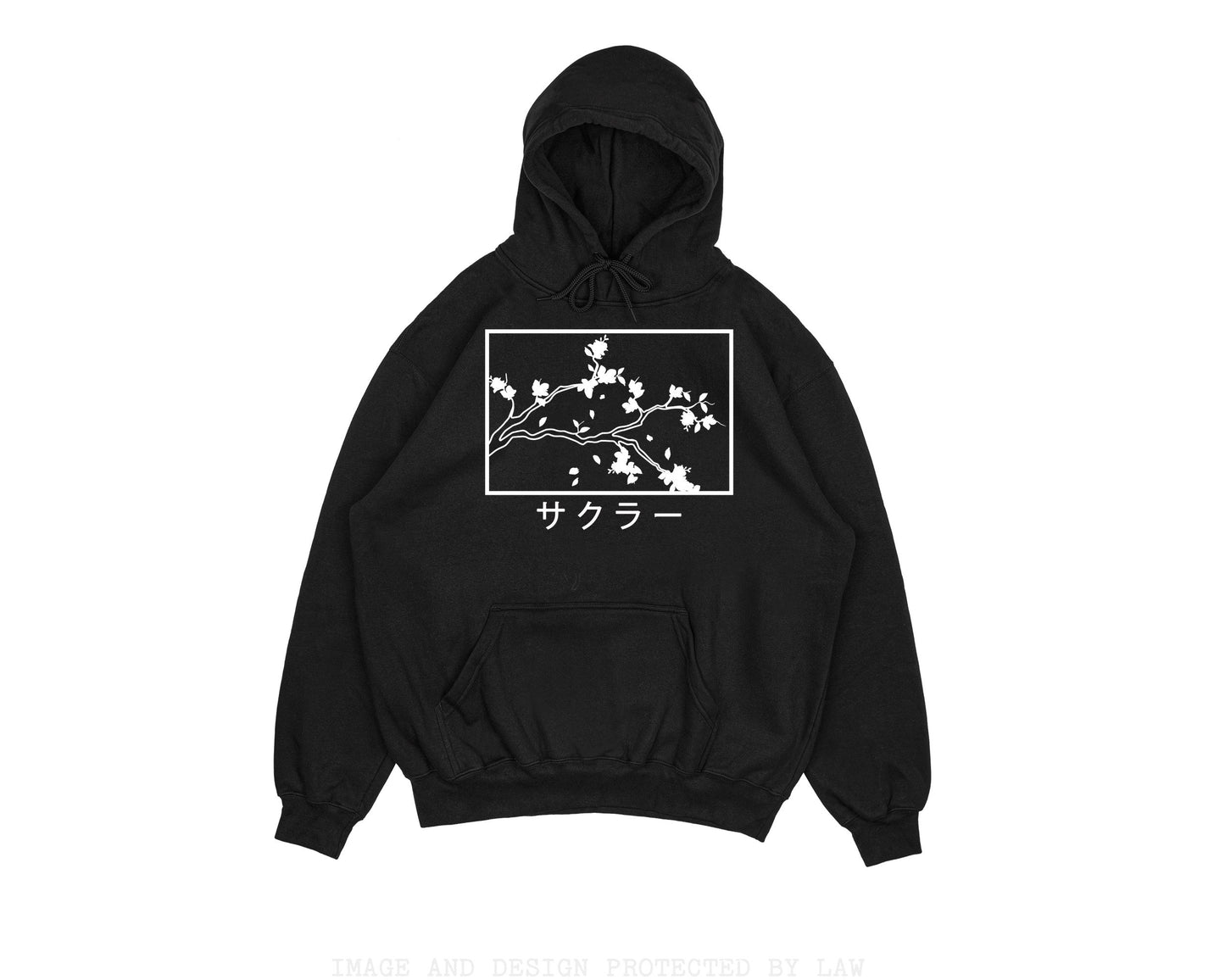 Sakura aesthetic hoodie sweatshirt minimal minimalist Japan Sweater crew neck