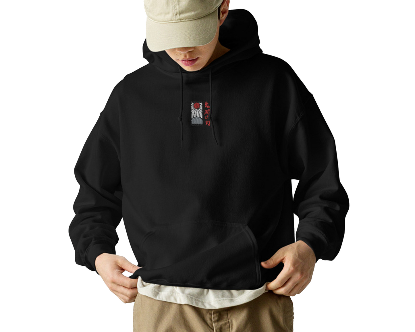 Hana fuda Hoodie Earring Sweatshirt Demon