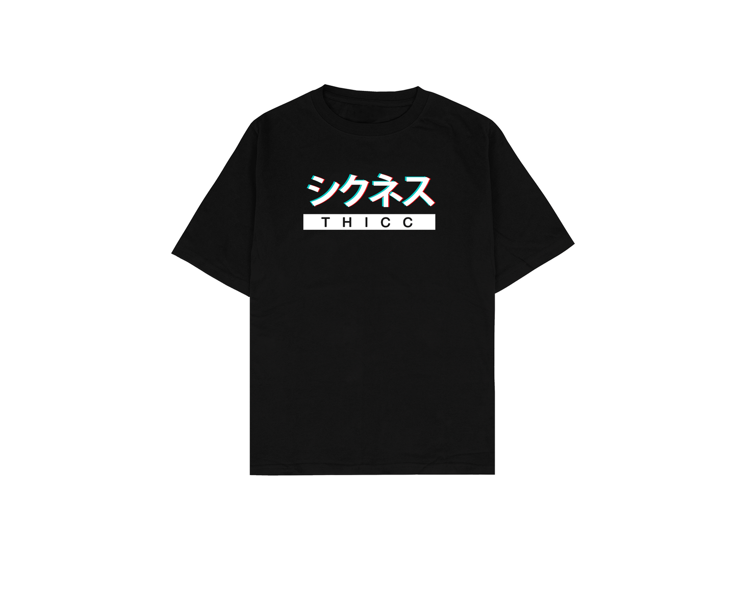 THICC t-Shirt Anime shirt Glitch Vaporwave Aesthetic Japanese Streetwear Tumblr Tee Grunge T-shirt Aesthetic tee Minimal Simple