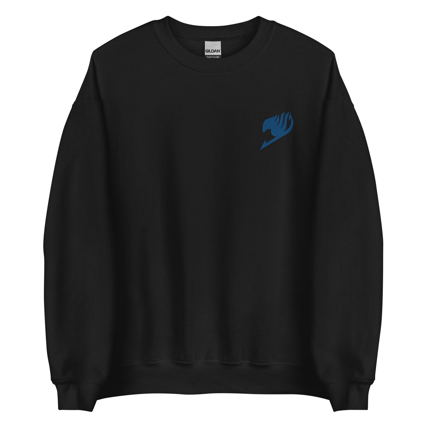 Fairy Tattoo Anime Embroidery Sweatshirt Blue