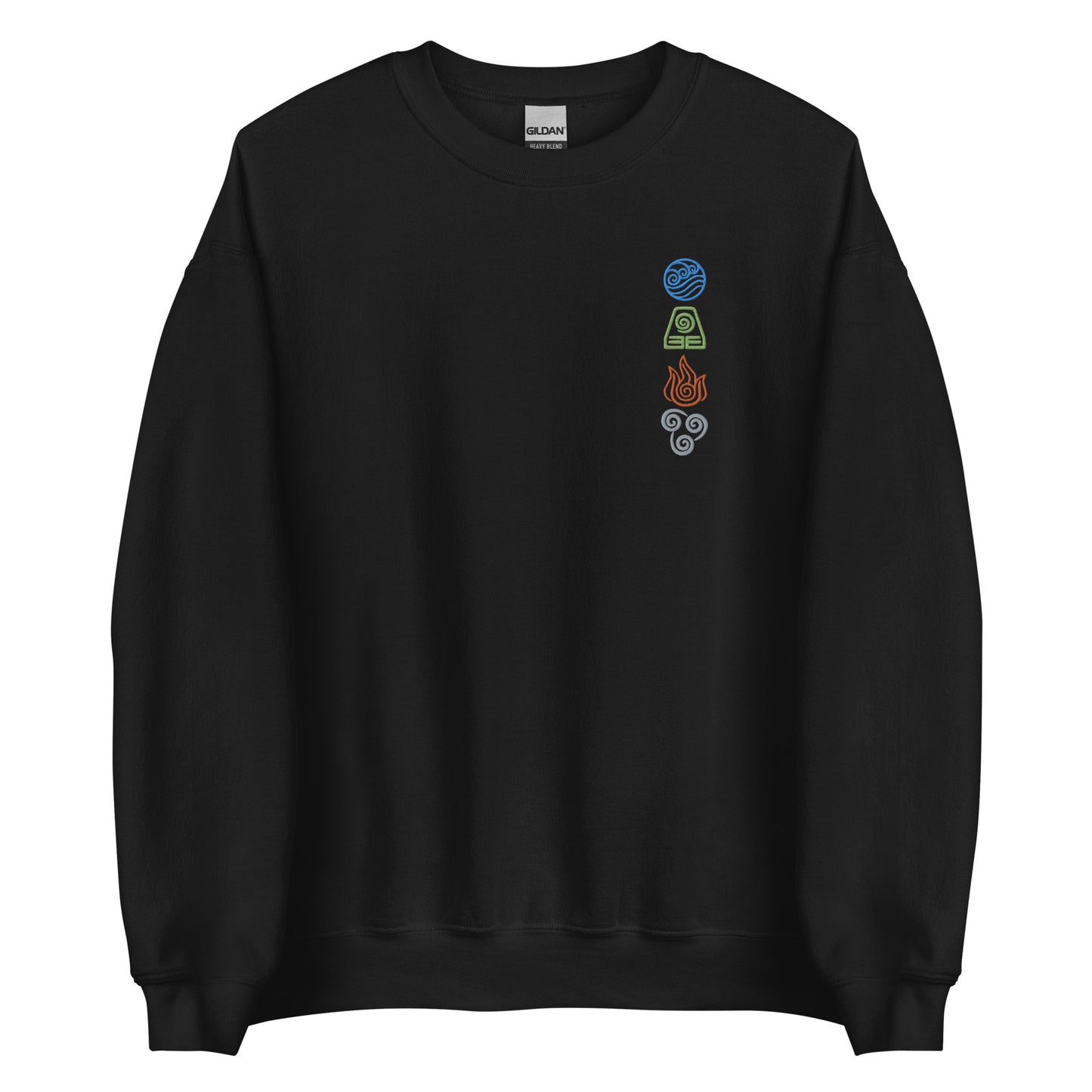 Fire Earth Air Waters Sweatshirt Embroidered sweater