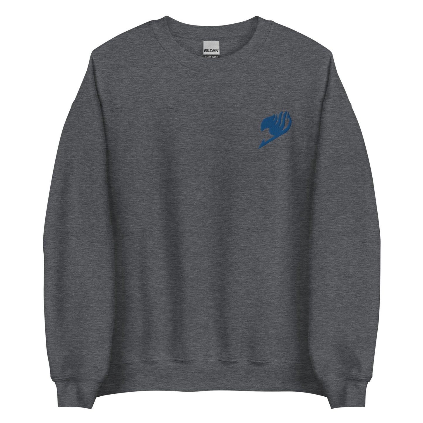 Fairy Tattoo Anime Embroidery Sweatshirt Blue