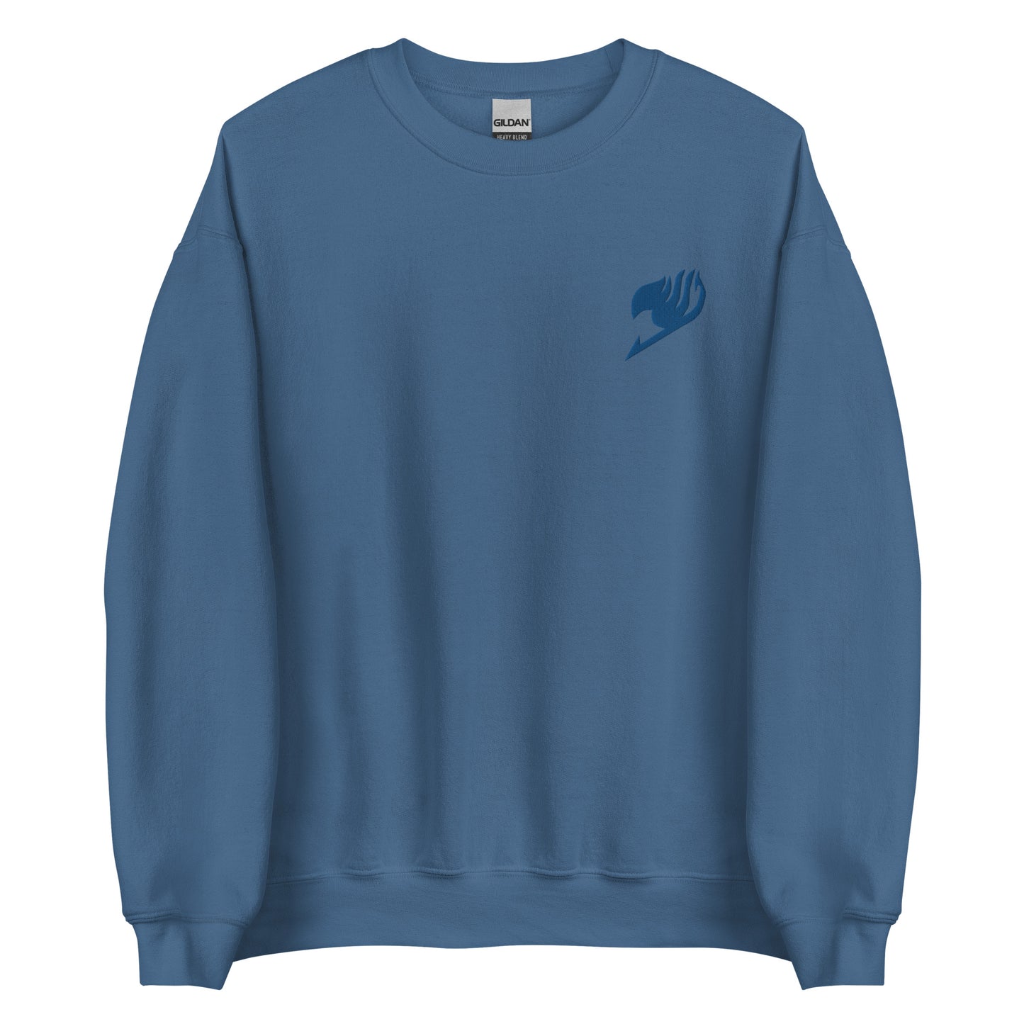 Fairy Tattoo Anime Embroidery Sweatshirt Blue