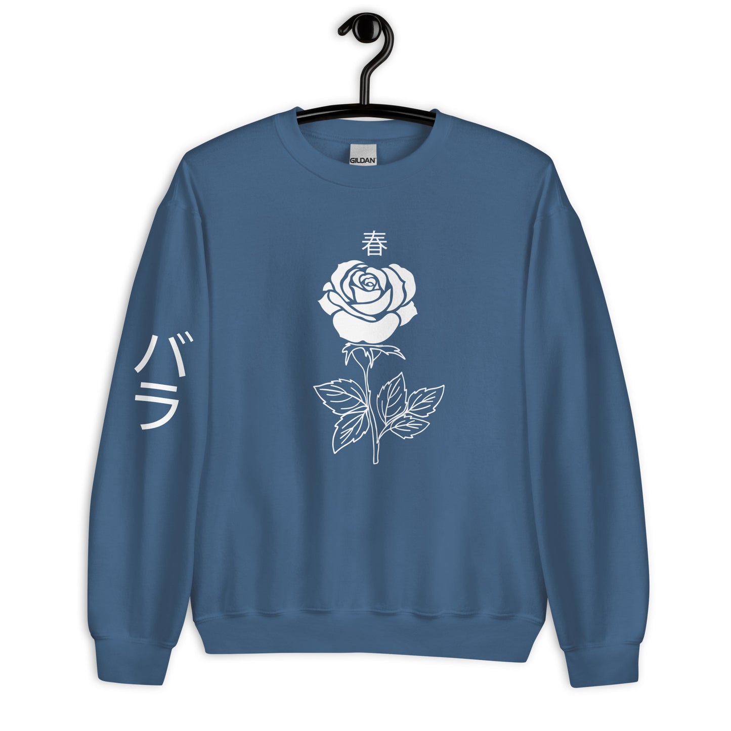 Rose aesthetic sweatshirt for women pocket alternative cute women's Rose Flower Pink