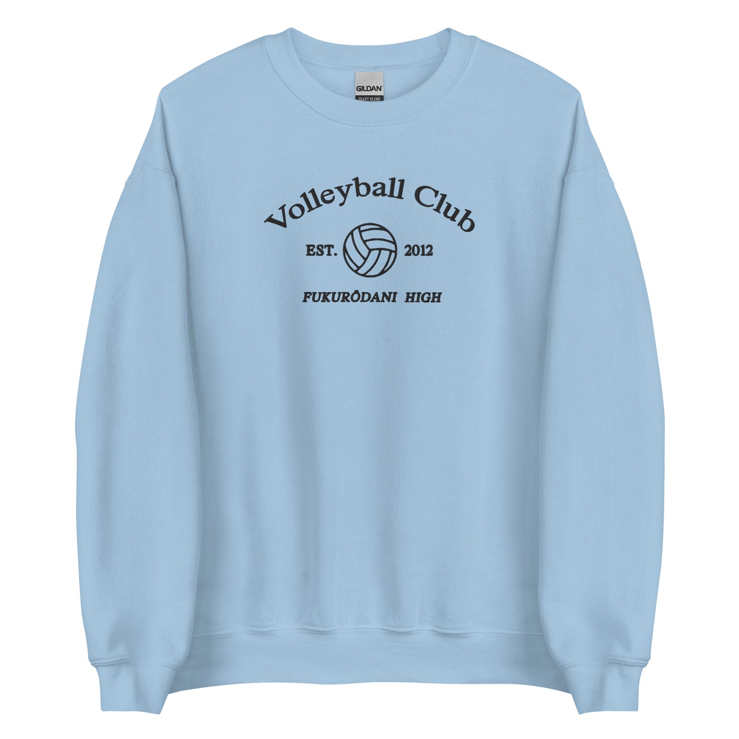 Fukurodanis Volleyball Club Crewneck Bokutos Sports Sweatshirt Embroidered Subtle Anime Merch Sweater