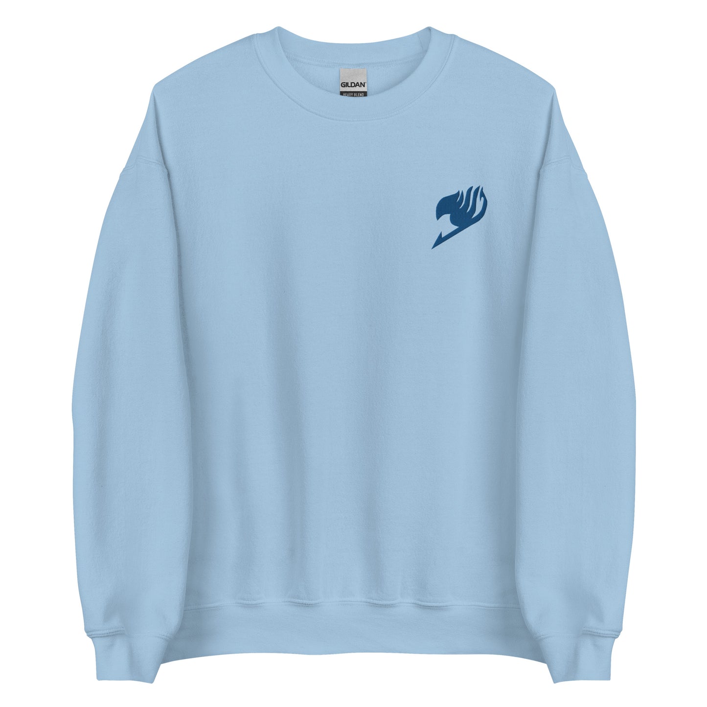 Fairy Tattoo Anime Embroidery Sweatshirt Blue