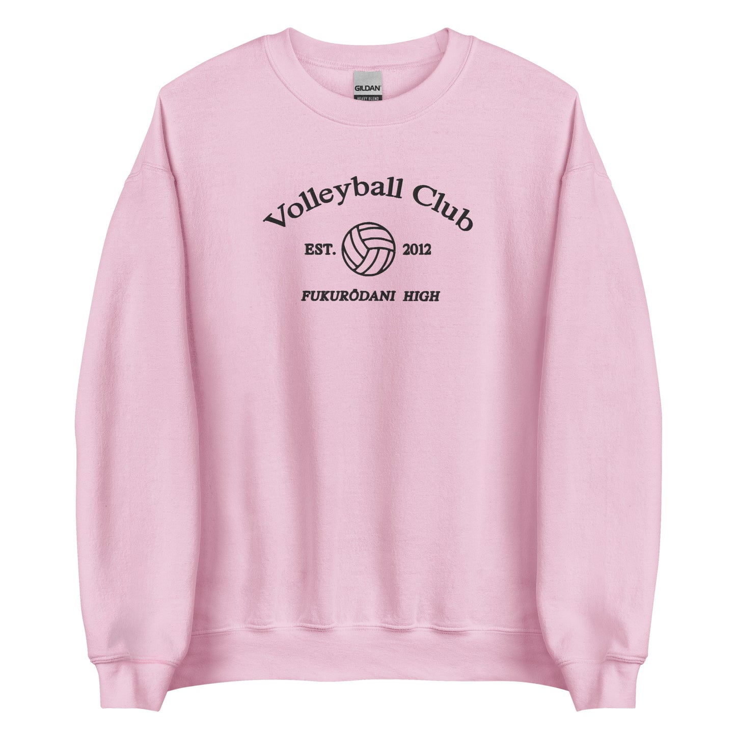Fukurodanis Volleyball Club Crewneck Bokutos Sports Sweatshirt Embroidered Subtle Anime Merch Sweater
