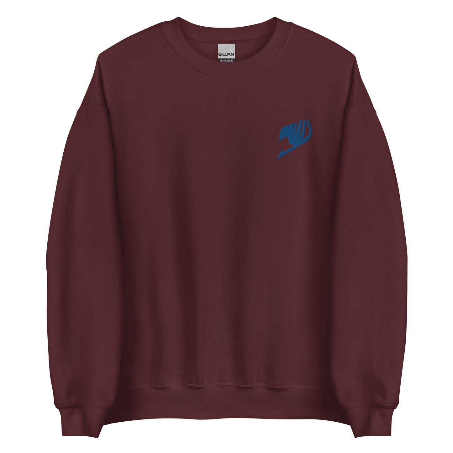 Fairy Tattoo Anime Embroidery Sweatshirt Blue