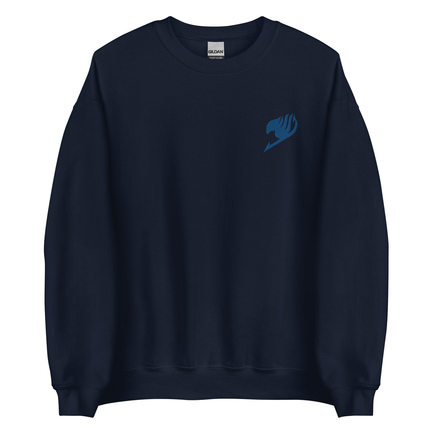 Fairy Tattoo Anime Embroidery Sweatshirt Blue