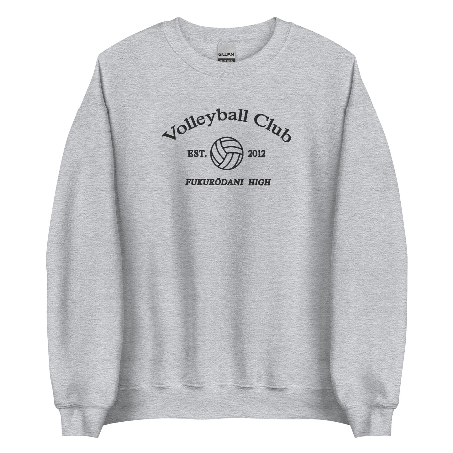 Fukurodanis Volleyball Club Crewneck Bokutos Sports Sweatshirt Embroidered Subtle Anime Merch Sweater