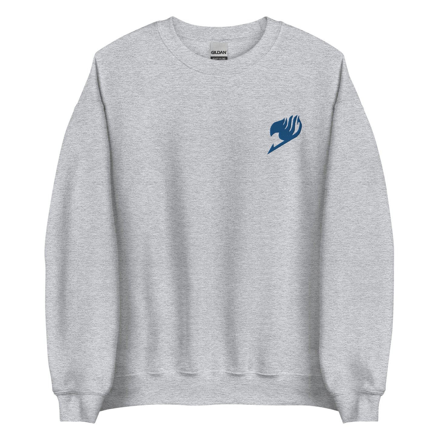 Fairy Tattoo Anime Embroidery Sweatshirt Blue
