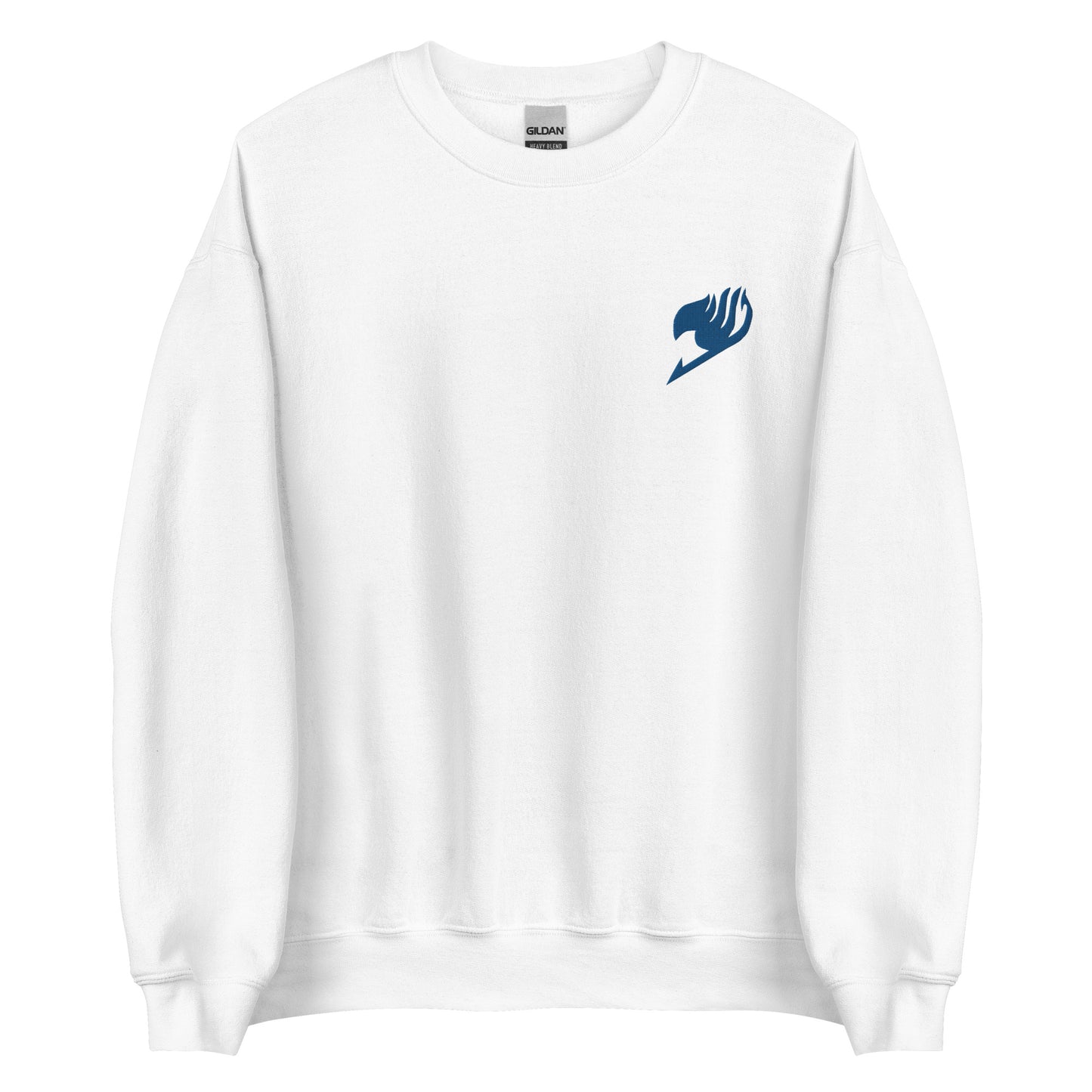 Fairy Tattoo Anime Embroidery Sweatshirt Blue