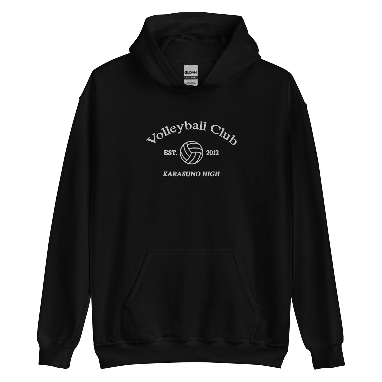 Karasunos Volleyball Club Hoodie College Sports Embroidered Subtle Anime Merch