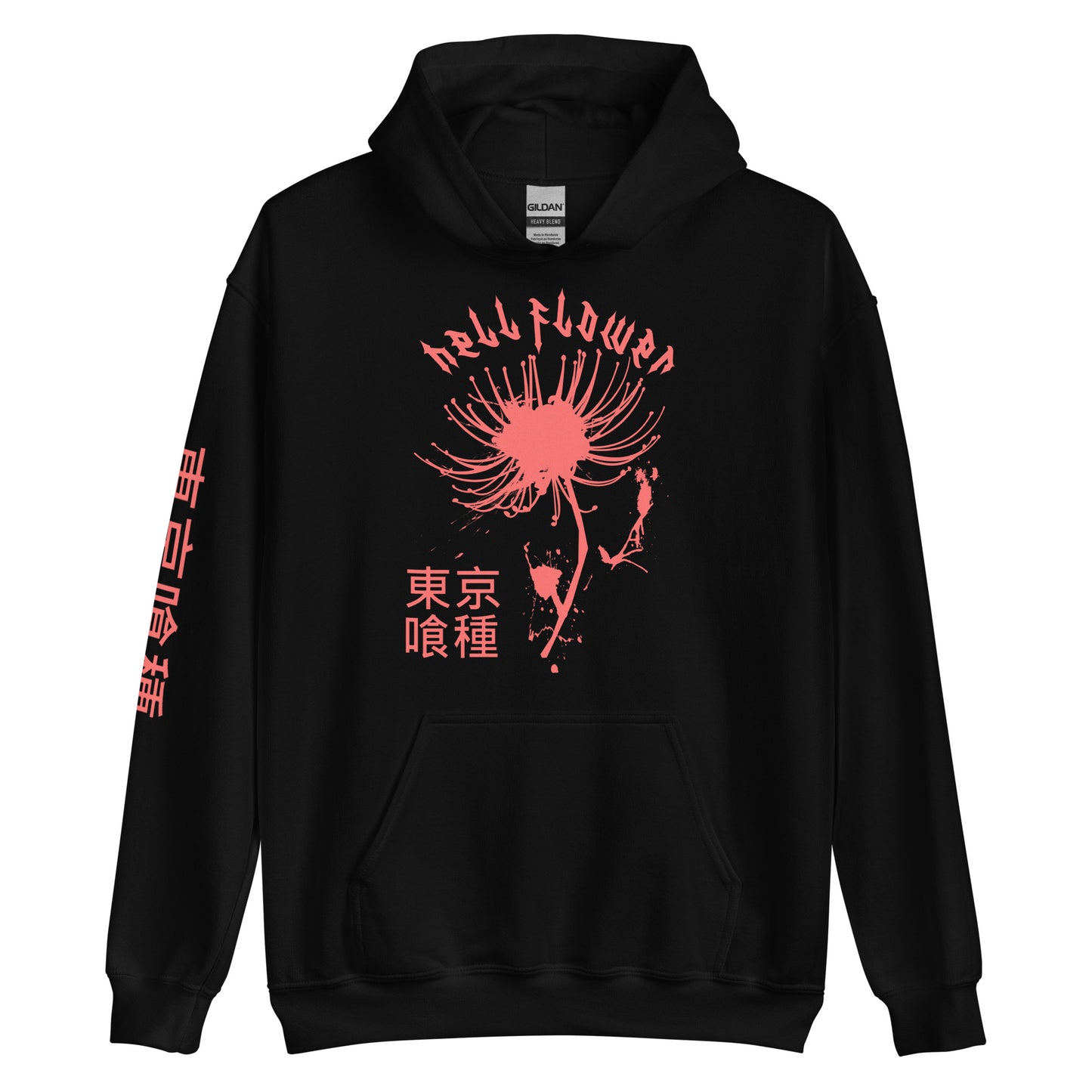 Hell Flower hoodie Anime Aesthetic Tokyo Hellflower Japan Streetwear Red Spider Lily