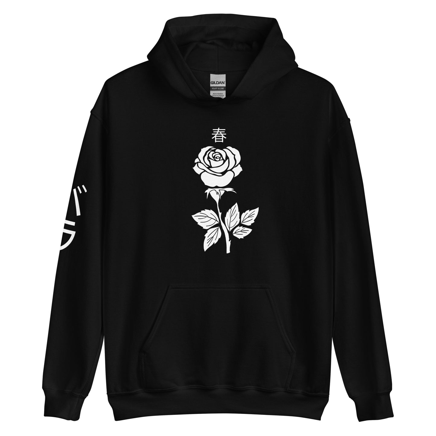 Rose Hoodie for women pocket alternative aesthetic cute women's Rose Flower Tee