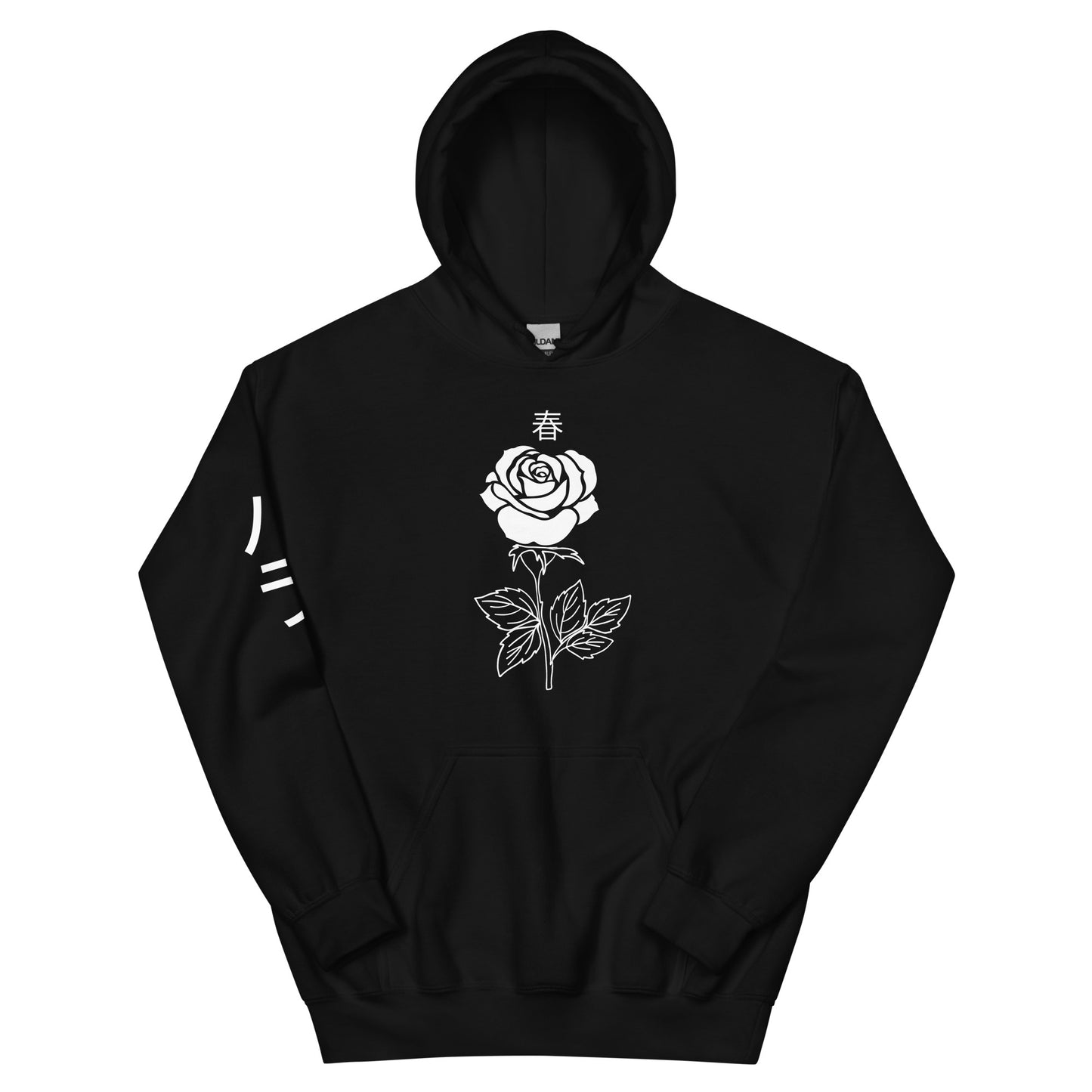Rose Hoodie for women pocket alternative aesthetic cute women's pink Rose Flower Tee