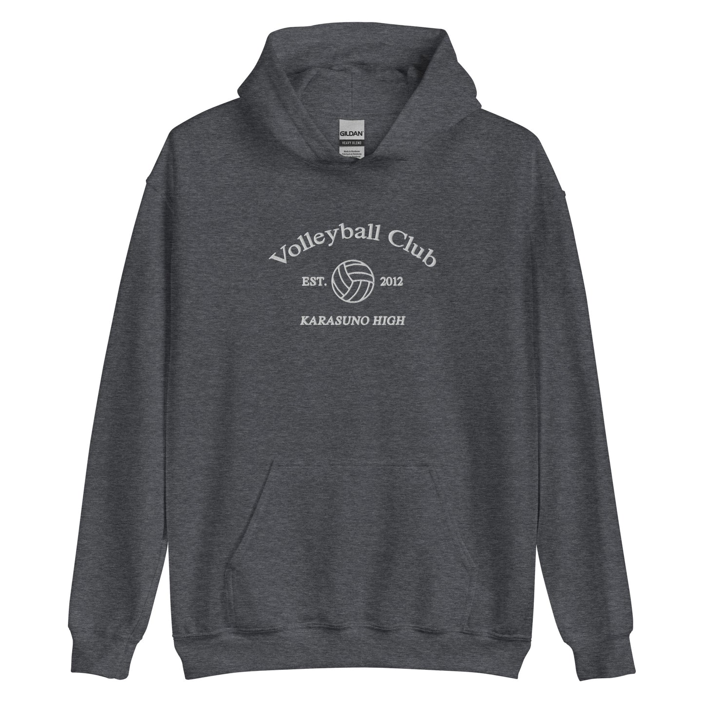 Karasunos Volleyball Club Hoodie College Sports Embroidered Subtle Anime Merch