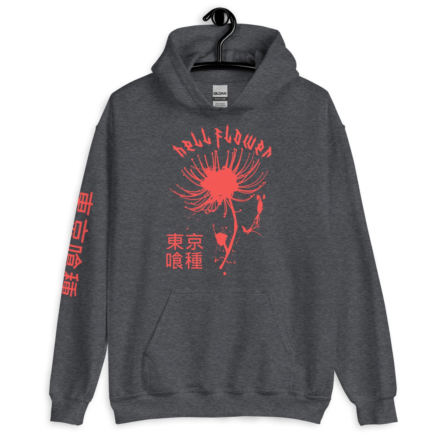 Hell Flower hoodie Anime Aesthetic Tokyo Hellflower Japan Streetwear Red Spider Lily