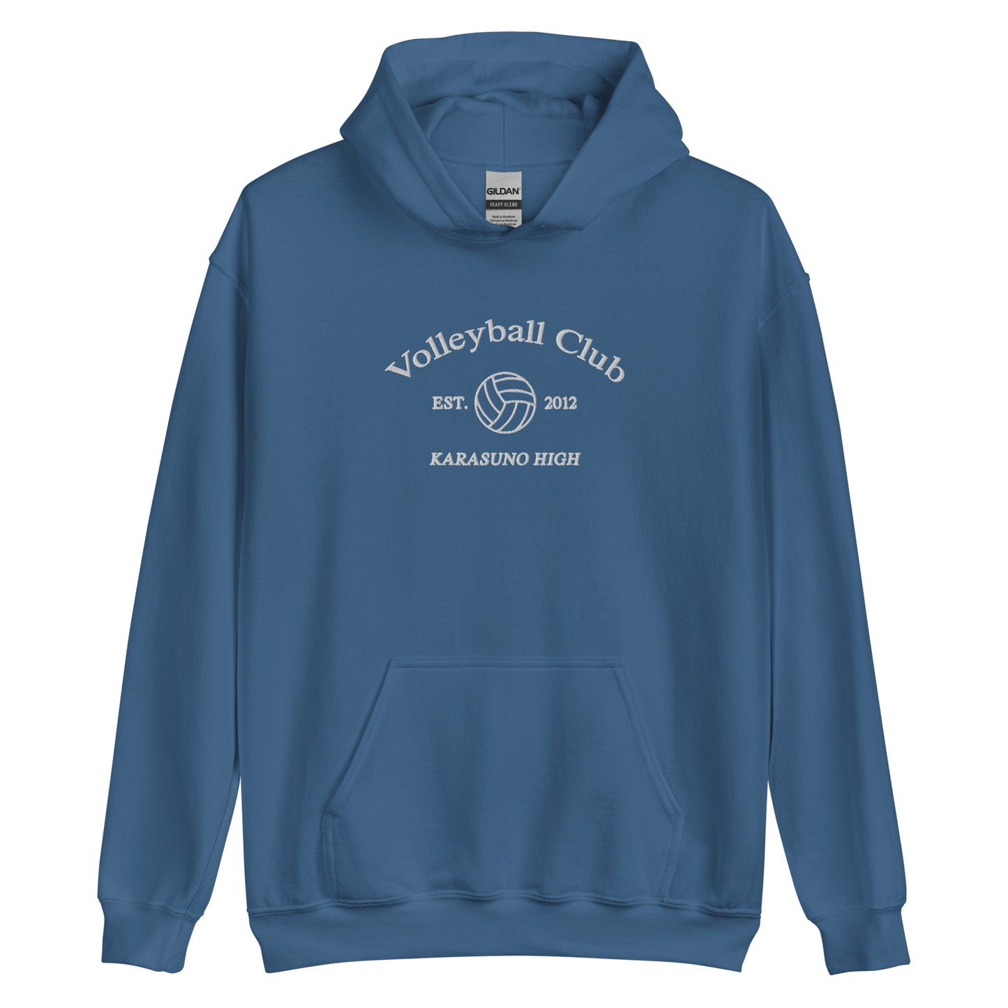 Karasunos Volleyball Club Hoodie College Sports Embroidered Subtle Anime Merch