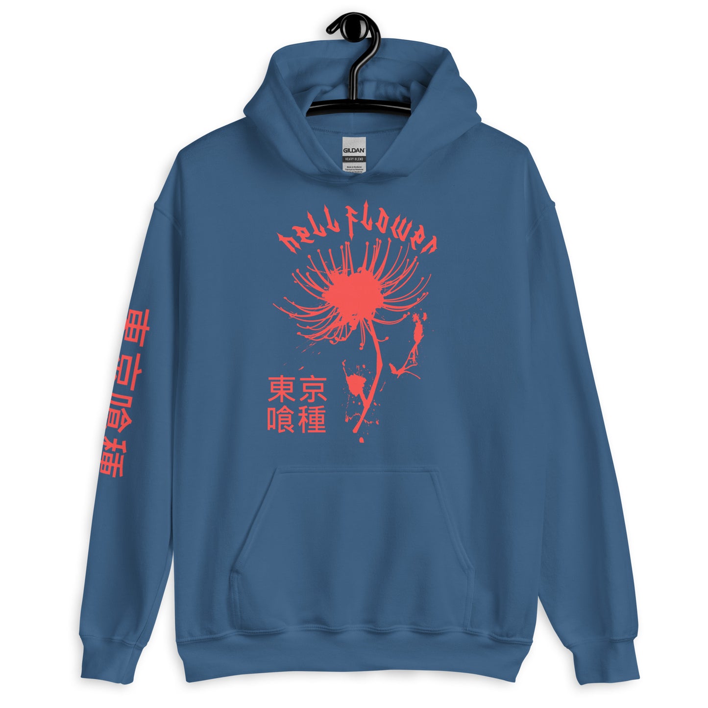Hell Flower hoodie Anime Aesthetic Tokyo Hellflower Japan Streetwear Red Spider Lily