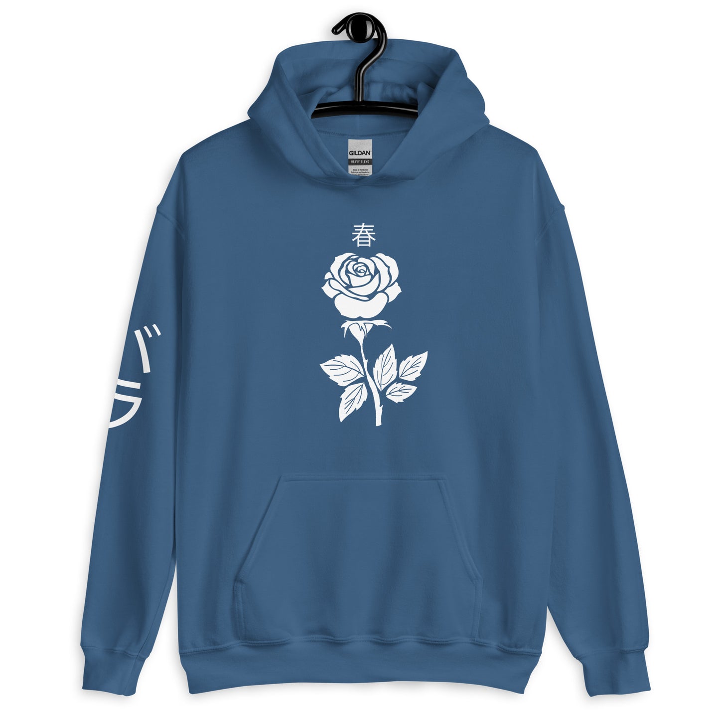Rose Hoodie for women pocket alternative aesthetic cute women's Rose Flower Tee