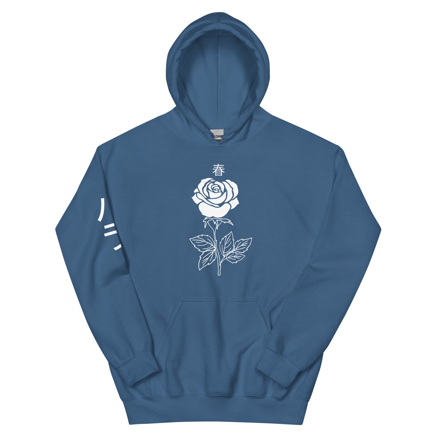 Rose Hoodie for women pocket alternative aesthetic cute women's pink Rose Flower Tee