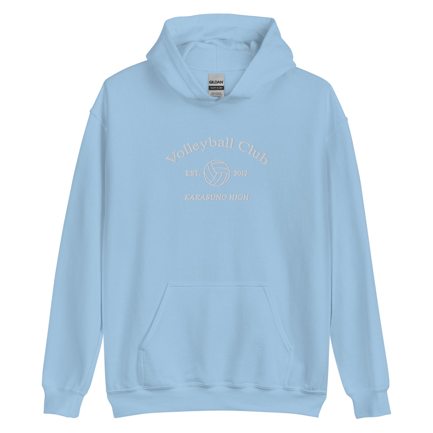 Karasunos Volleyball Club Hoodie College Sports Embroidered Subtle Anime Merch