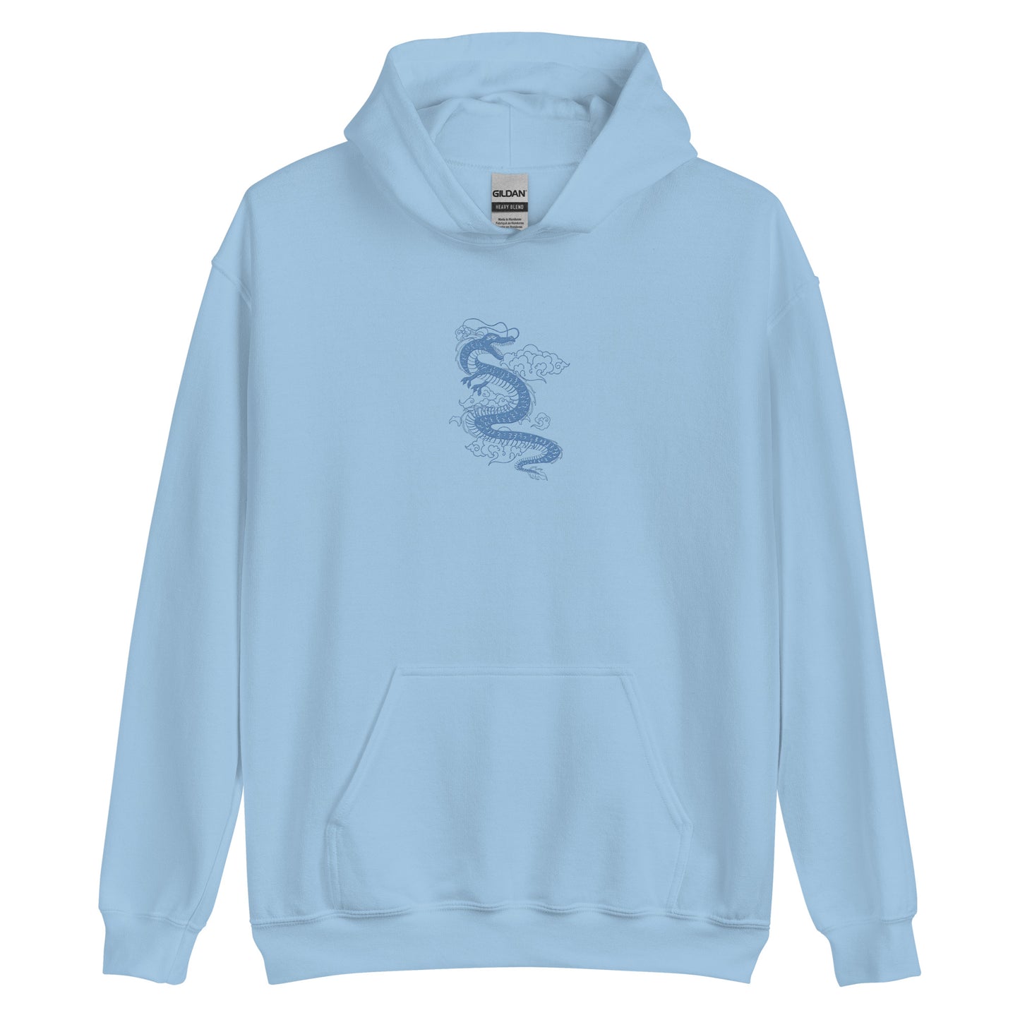 Blue Dragon hoodie Japanese Aesthetic Tattoo Art Kawaii