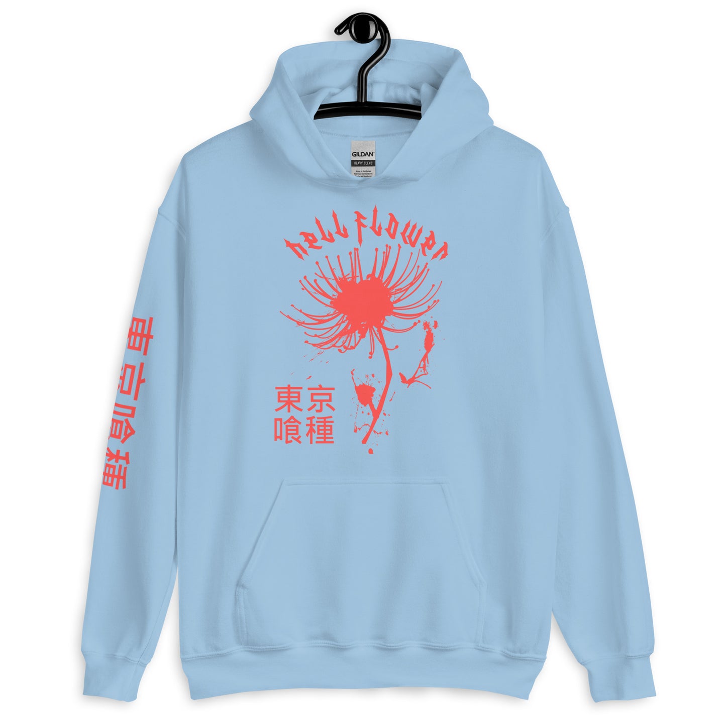 Hell Flower hoodie Anime Aesthetic Tokyo Hellflower Japan Streetwear Red Spider Lily