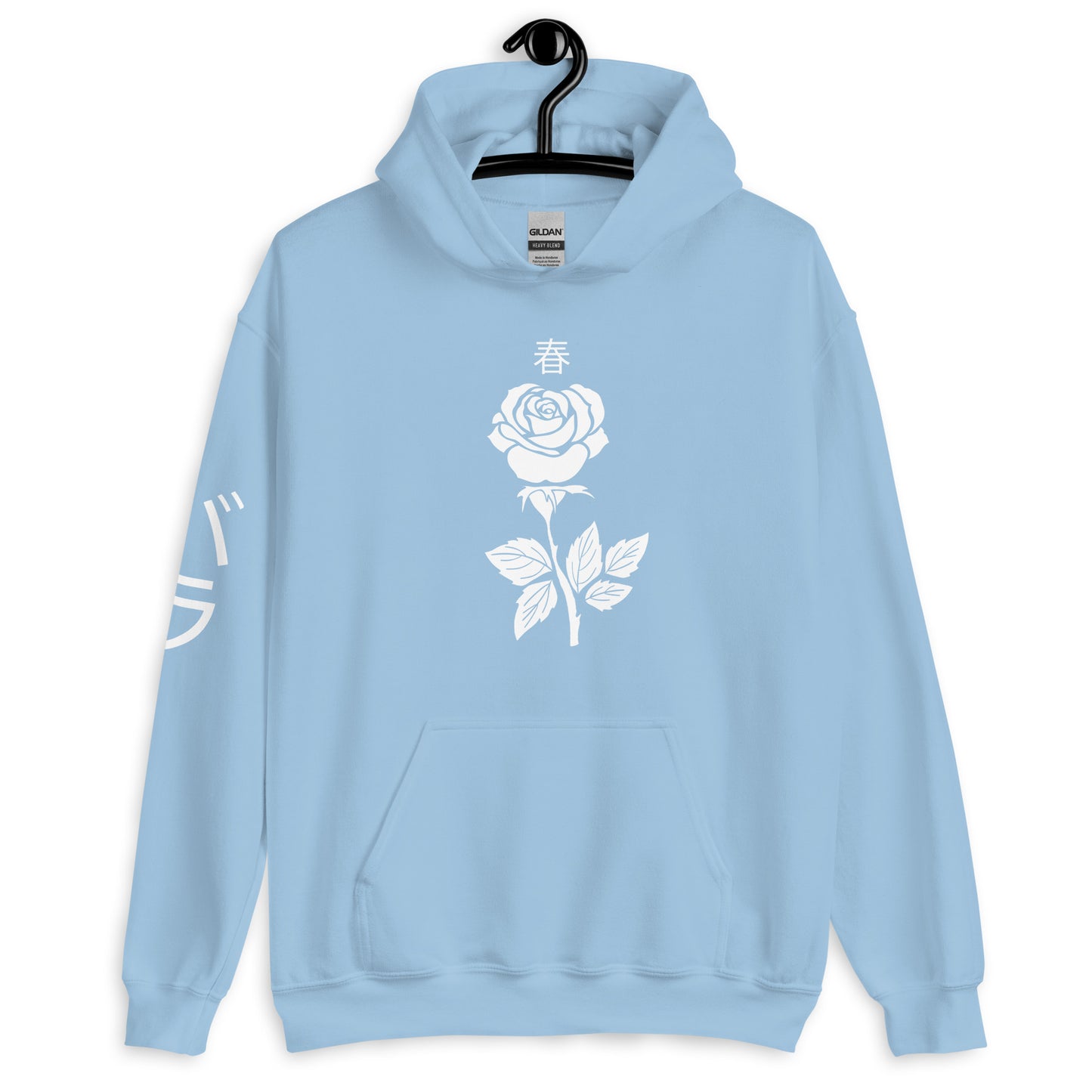 Rose Hoodie for women pocket alternative aesthetic cute women's Rose Flower Tee