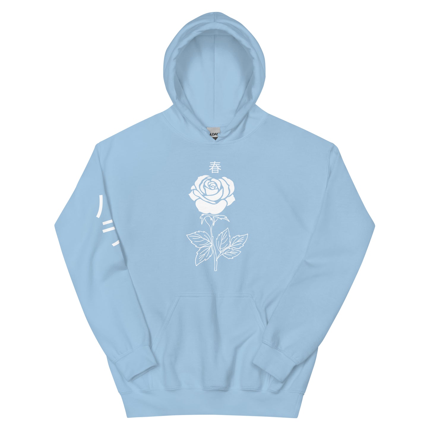 Rose Hoodie for women pocket alternative aesthetic cute women's pink Rose Flower Tee