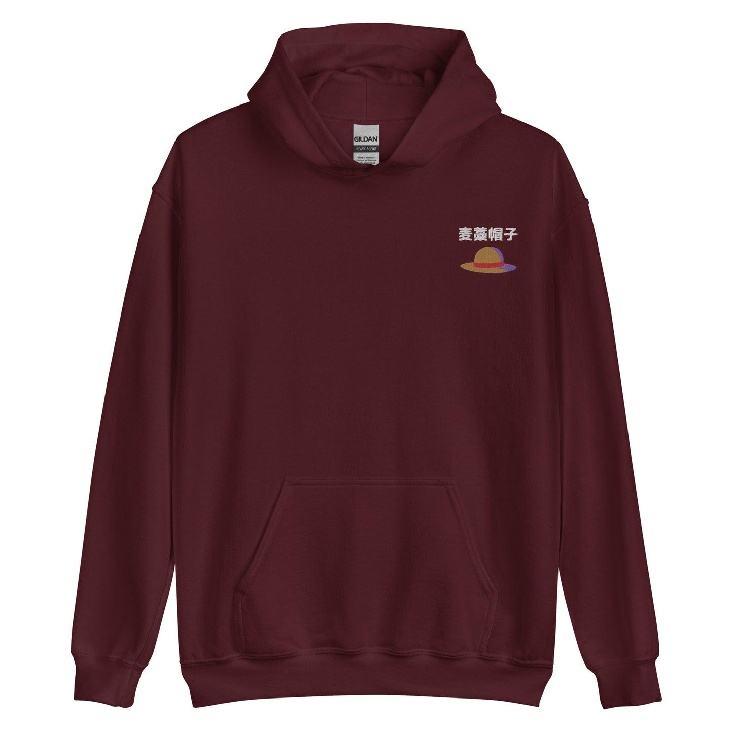 Straw hats Minimal Embroidered Hoodie Pirates Anime embroidery
