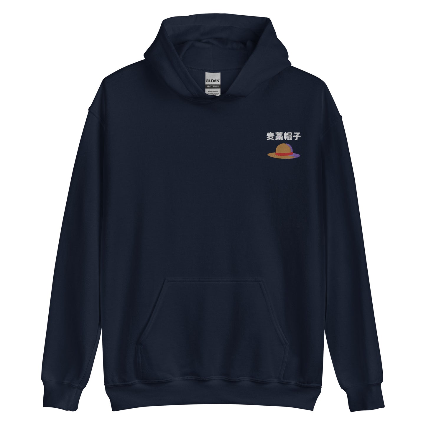 Straw hats Minimal Embroidered Hoodie Pirates Anime embroidery