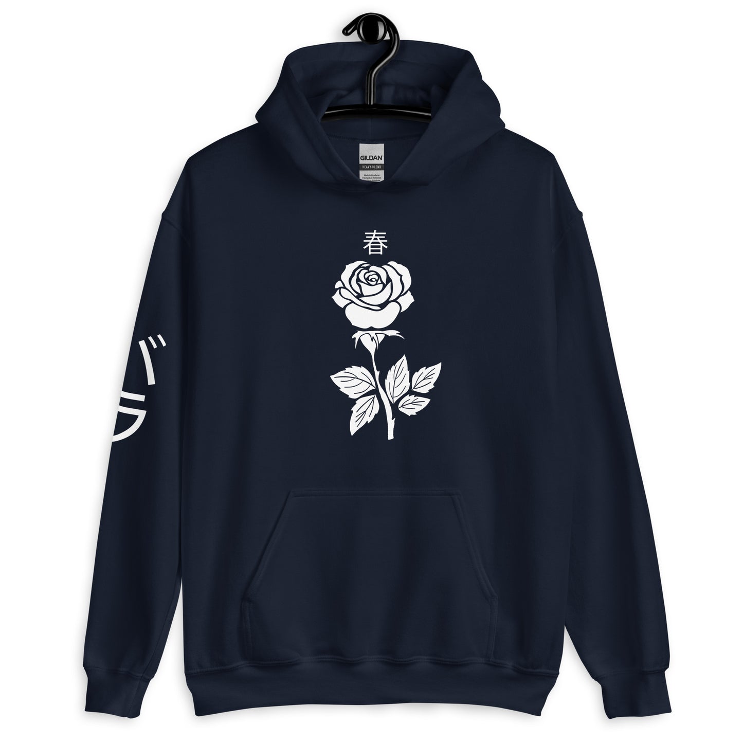 Rose Hoodie for women pocket alternative aesthetic cute women's Rose Flower Tee