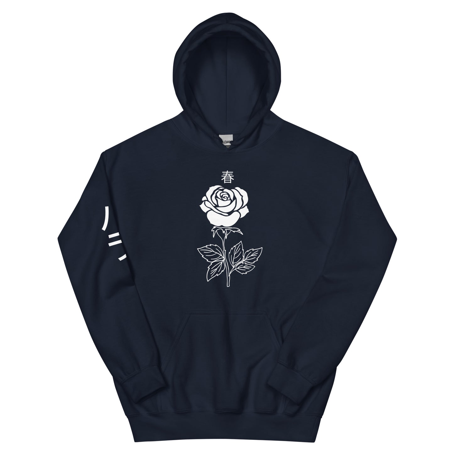 Rose Hoodie for women pocket alternative aesthetic cute women's pink Rose Flower Tee