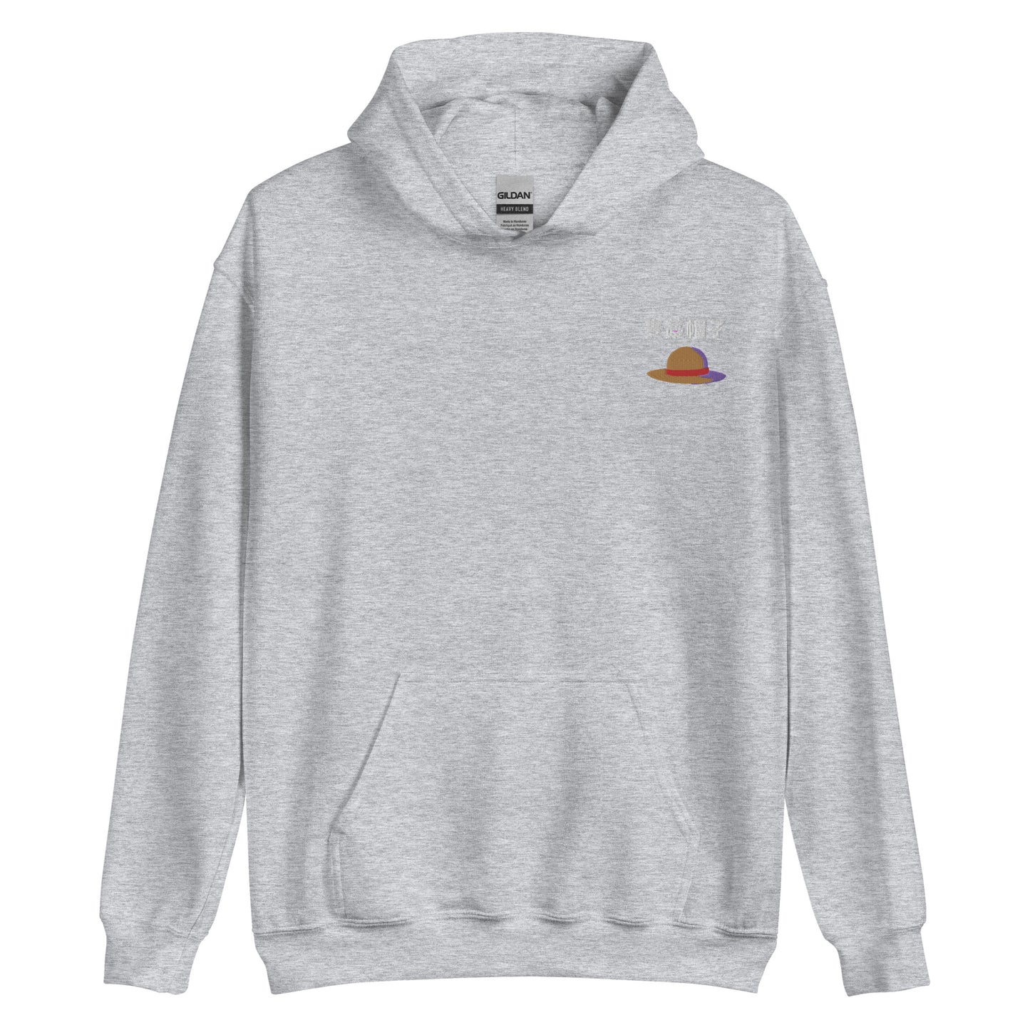 Straw hats Minimal Embroidered Hoodie Pirates Anime embroidery