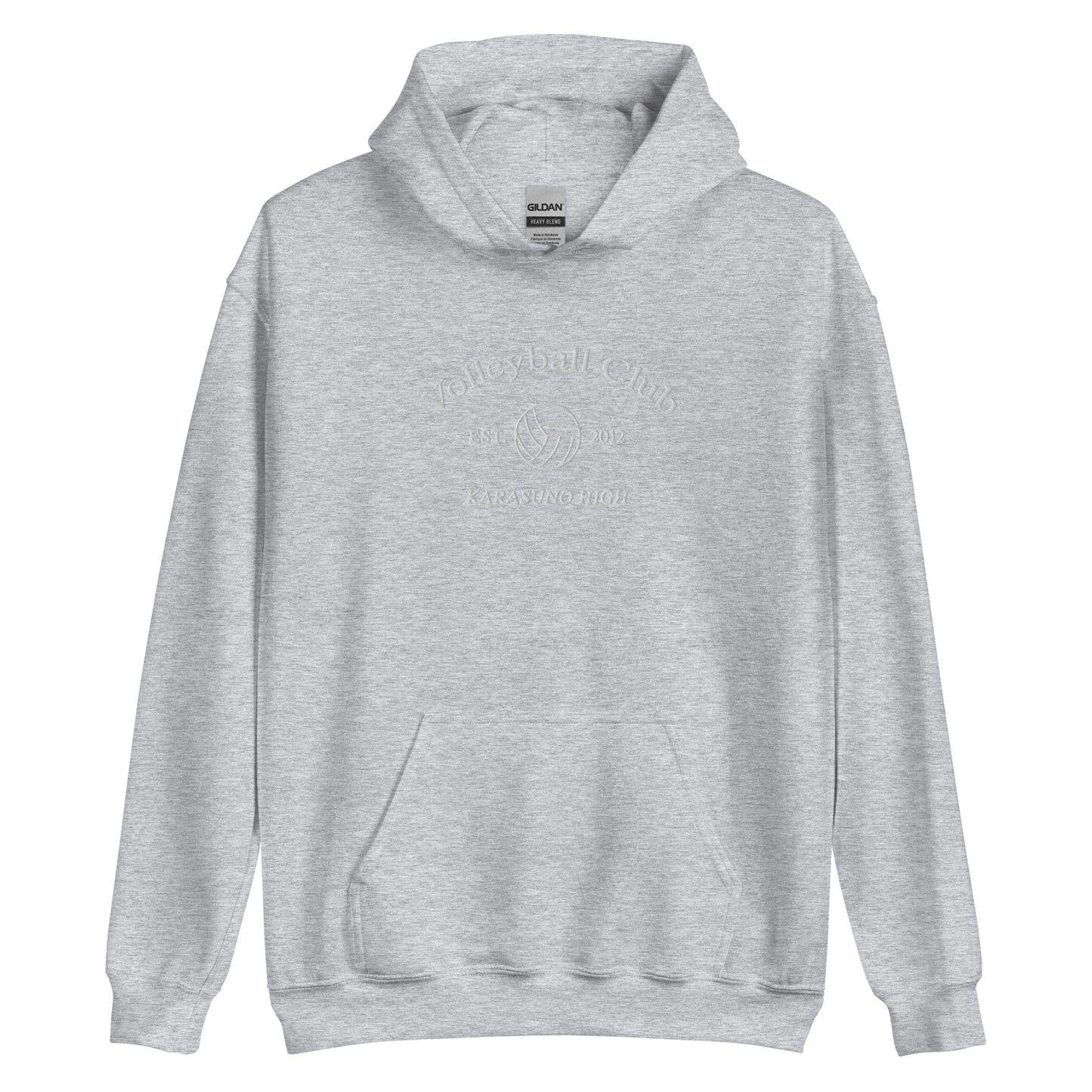 Karasunos Volleyball Club Hoodie College Sports Embroidered Subtle Anime Merch