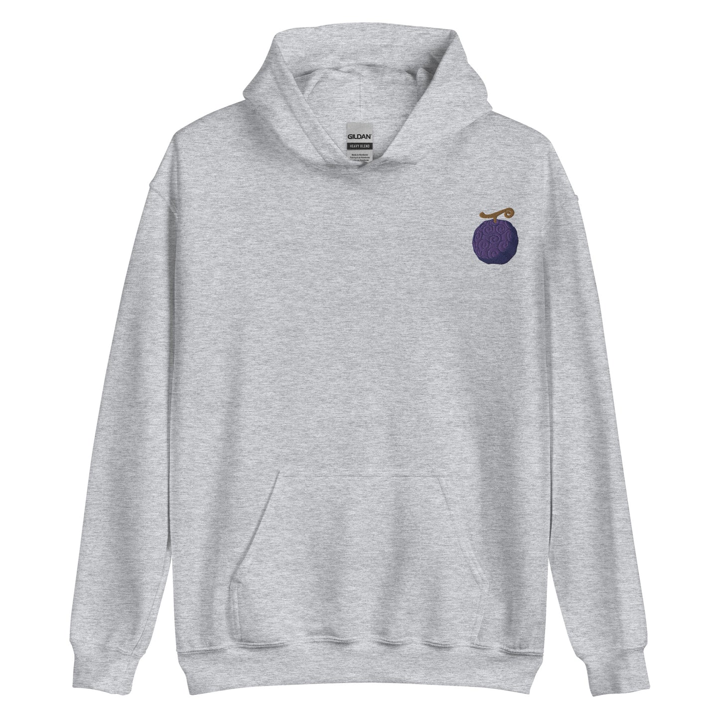 Purple Devil fruits Subtle Anime Clothing Unisex Hoodie