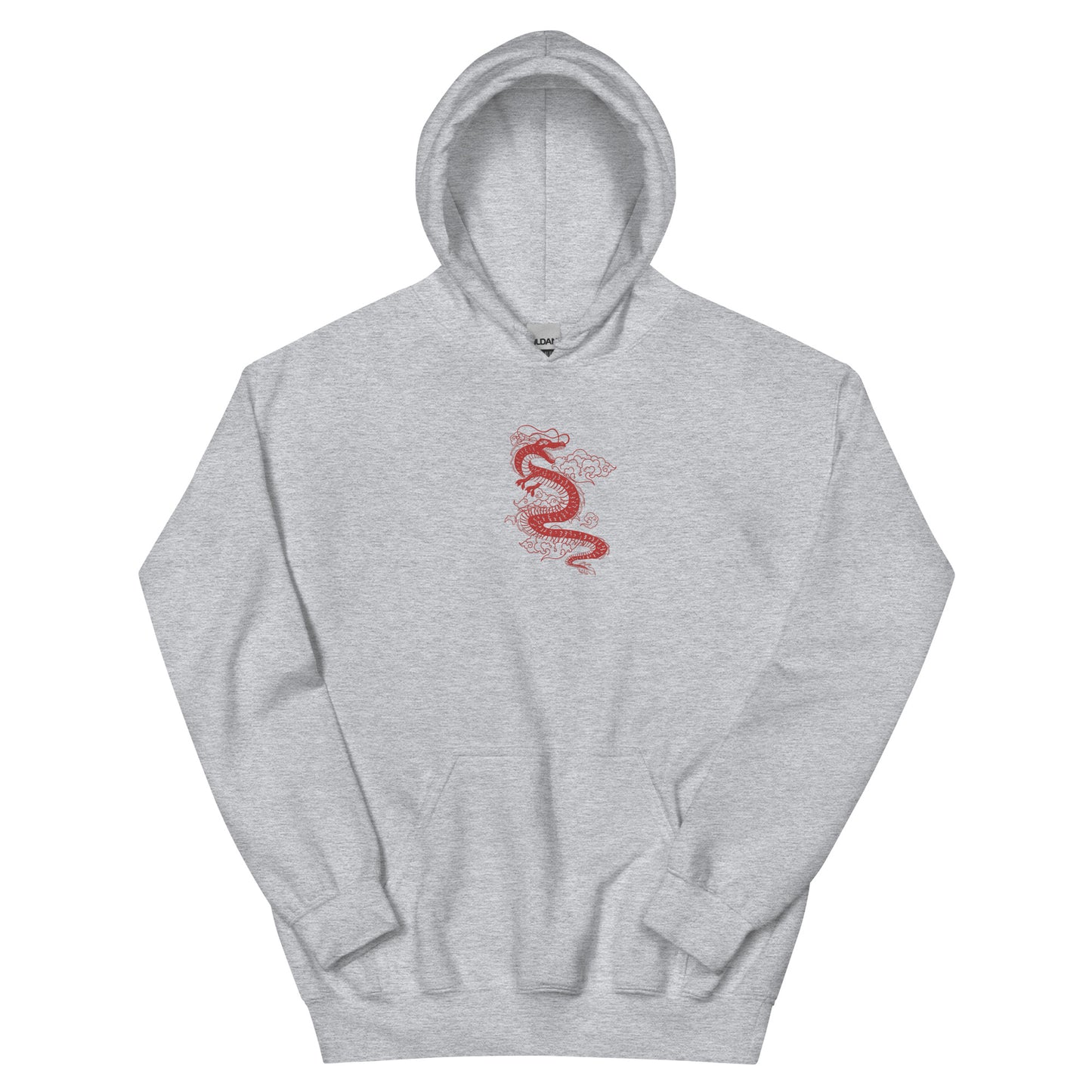 Japanese Red Dragon hoodie Streetwear Mythology