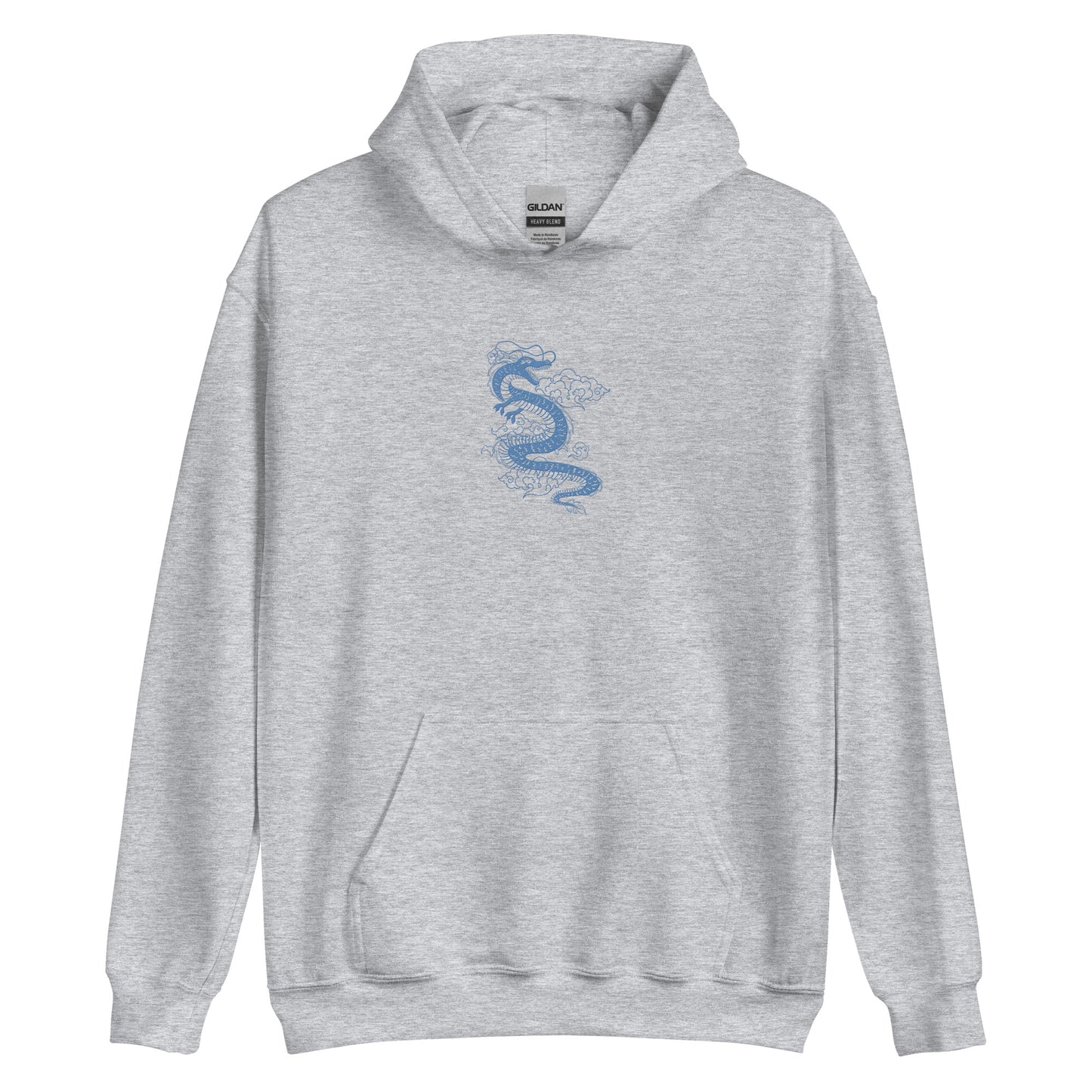 Blue Dragon hoodie Japanese Aesthetic Tattoo Art Kawaii