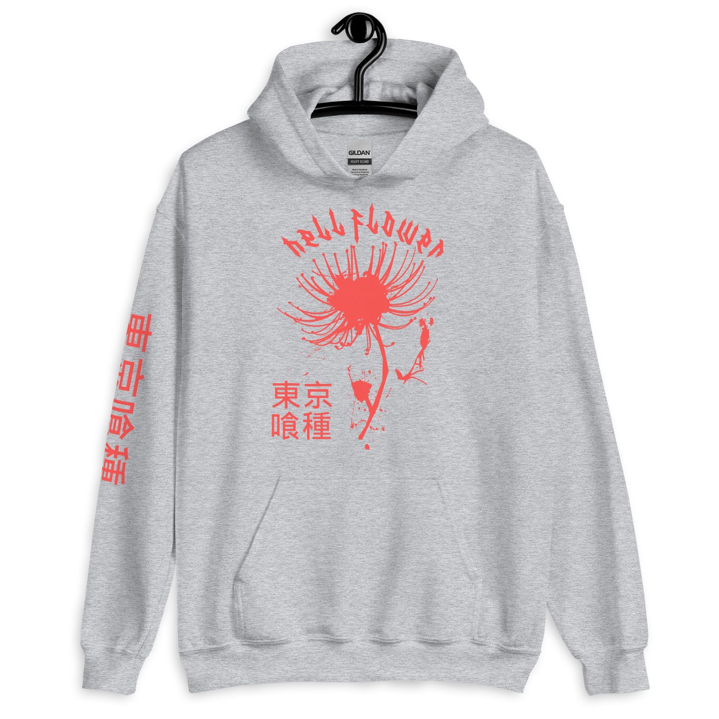 Hell Flower hoodie Anime Aesthetic Tokyo Hellflower Japan Streetwear Red Spider Lily