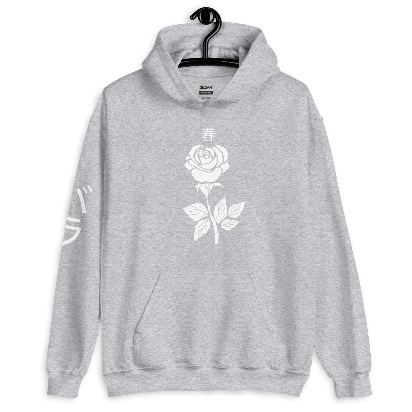 Rose Hoodie for women pocket alternative aesthetic cute women's Rose Flower Tee