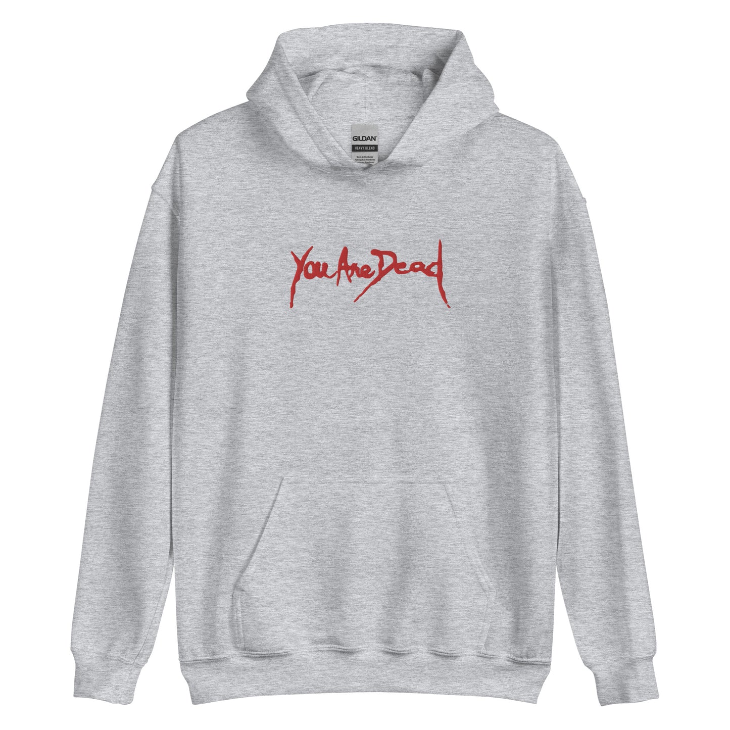 You are dead Hoodie Embroidered Resident Embroiderry