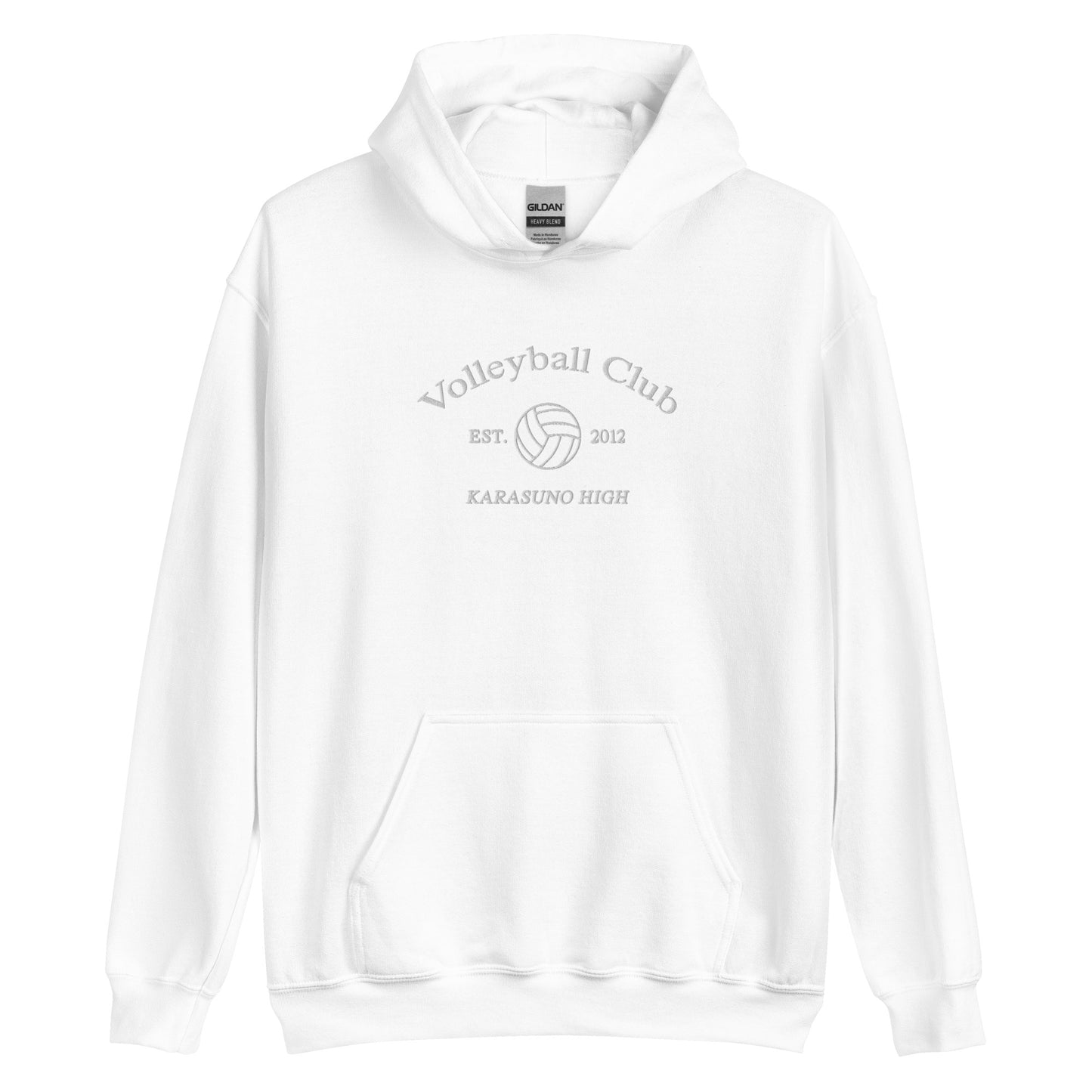 Karasunos Volleyball Club Hoodie College Sports Embroidered Subtle Anime Merch