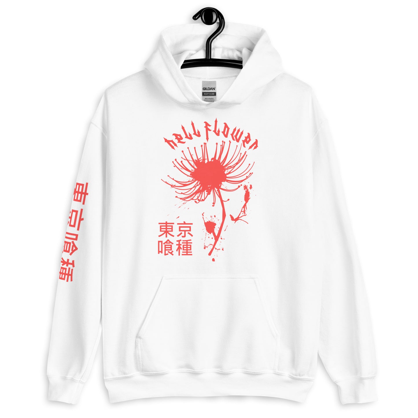 Hell Flower hoodie Anime Aesthetic Tokyo Hellflower Japan Streetwear Red Spider Lily
