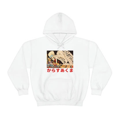 Japan Skeleton Streetwear hoodie Japanese Demon Yokai Oni Masked Y2K 90s